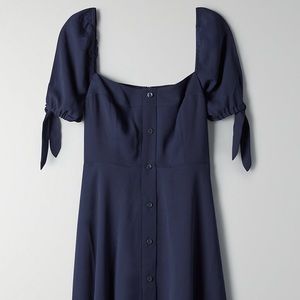 Aritzia Sunday Best Imogen Dress Navy Size 0
